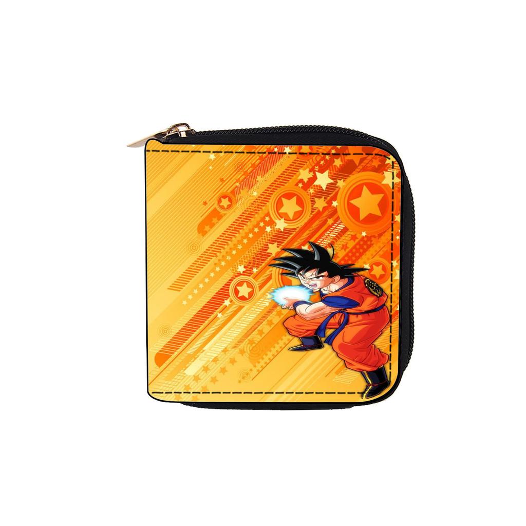 Dragon Ball Short Zipper Pocket Wallet Clutch Wallet Cartoon Wukong