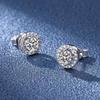 Timeless Solitaire Stud Earrings: 4-Prong Round Setting with Moissanite/CZ, Minimalist & Versatile Fine Jewelry