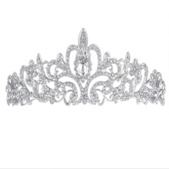 

Выдалбливают Корона Rhinestone Женщины Невесты Оголовье Тиара Свадебные Украшения Головные Уборы