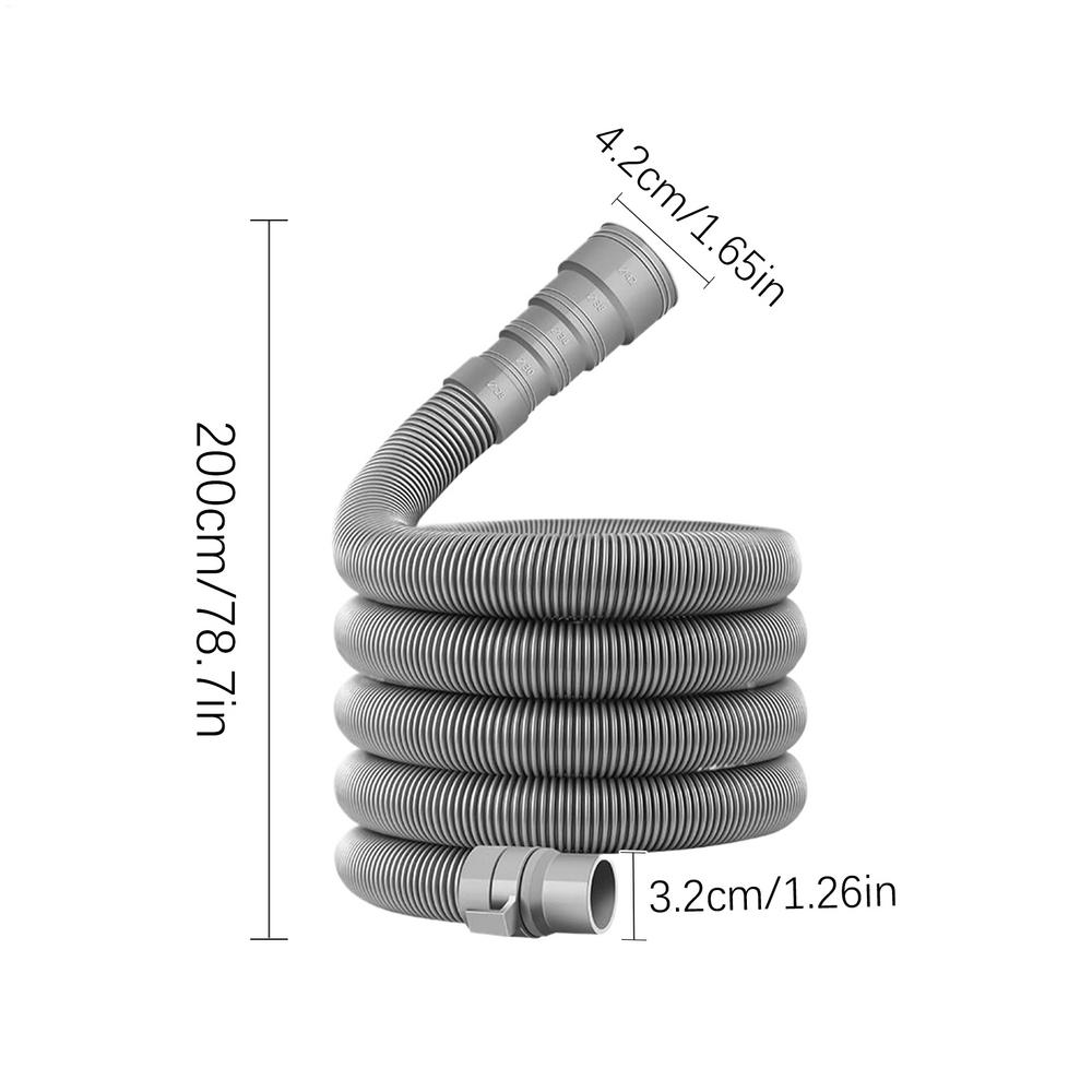 Tubo de Drenaje Plegable para Caravana de 2/4/6/10M Kit de Manguera de Alcantarilla para RV con Adaptador Ajustable para Remolque de RV Tubo de Drenaje para RV Accesorios para RV