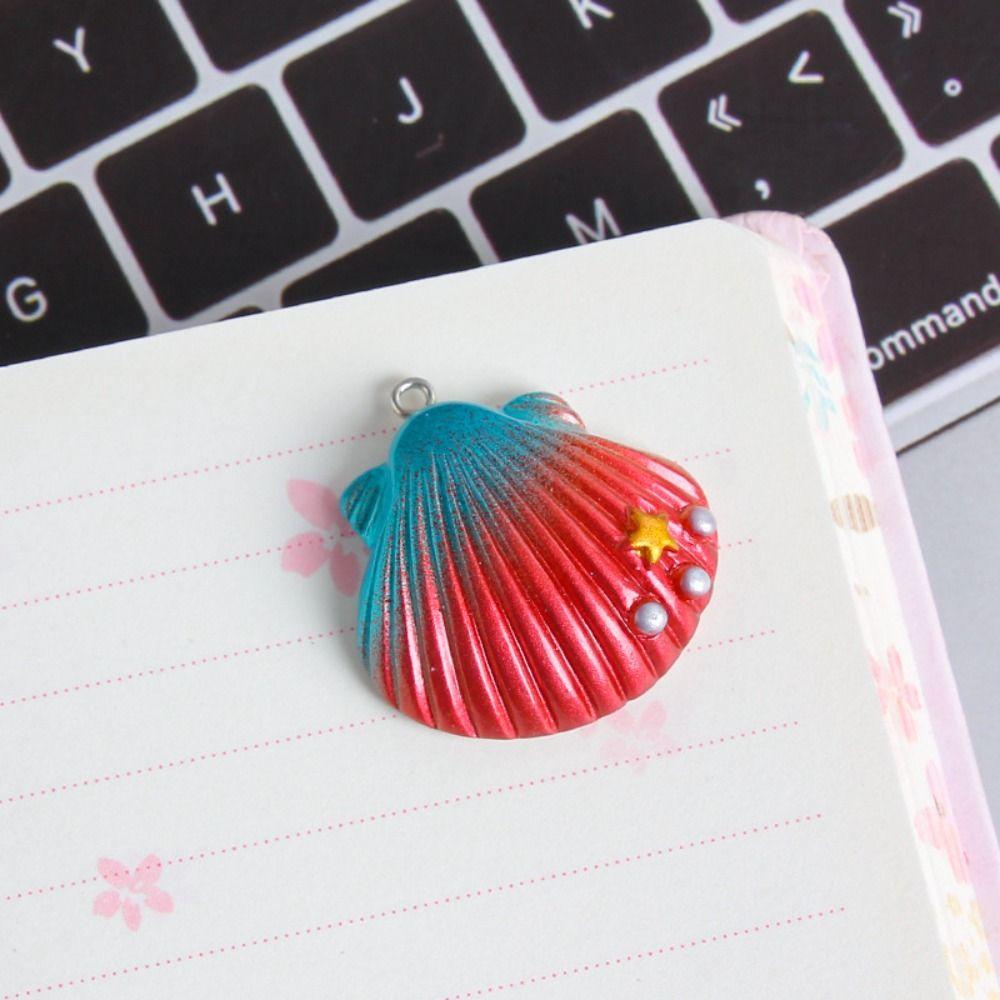 Pearl Simulated Sea Shell Gradient Color DIY Jewelry Accessory Resin Starfish  Jewelry Making