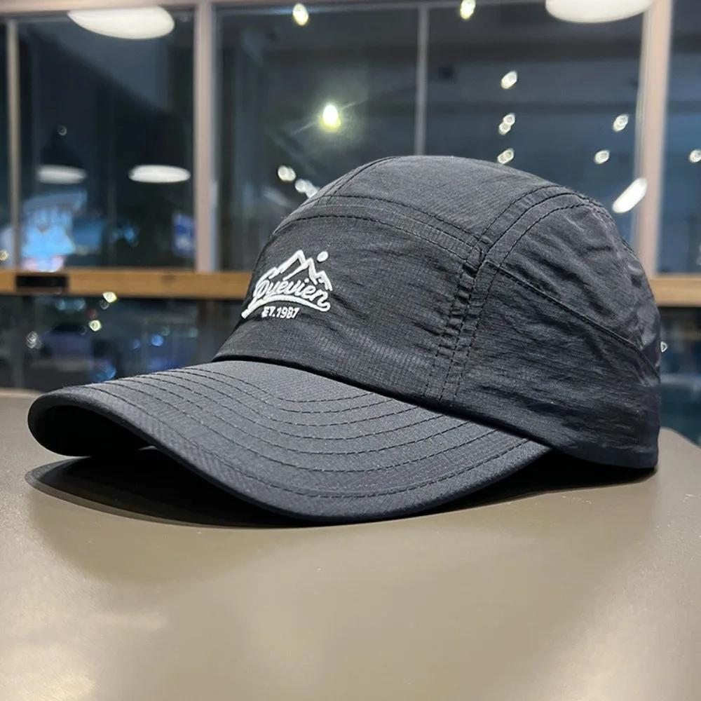 Retro Japanischer Stil Hip-Hop Hüte 5 Panel Dünne Flache Kappe Atmungsaktiv Schnelltrocknend Sonnenschutzhut Unisex