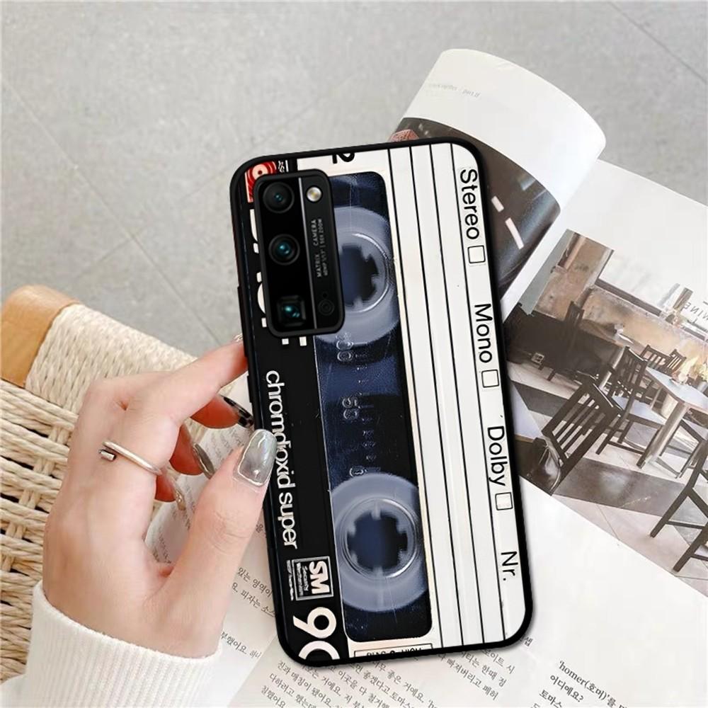 Vintage Cassette Tape Phone Case For Huawei Honor 10 Lite 9 20 7A 9X 30 50 60 70 Pro Plus Soft Silicone Cover