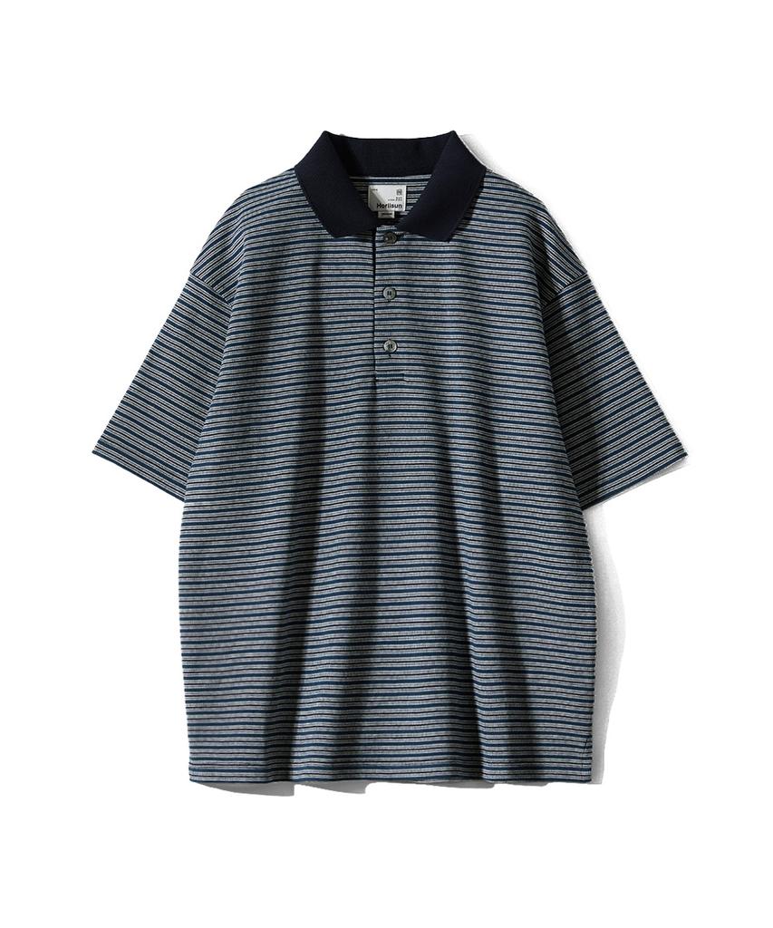 Holliseon Sumerset Short Pique Stripe Pullover Shirt Evergreen