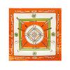 90cm Silk Scarf Headscarf Classic Scepter Print Silk Scarf Women's Satin Square Scarf Shawl