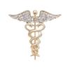 Fashionable Sophisticated Angelic Wing Lapel Pin with Dripping Oil Designs Contrast Accessory for Party Supplies Costumes