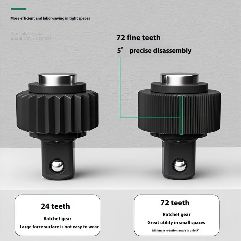 Portable Ratchet Wrench 3/8 1/4 1/2 Drive Socket Screwdriver Bit Driver Quick Releases Ratchet Wrench Repair Tool