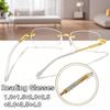 Polygonal Rimless Anti-Blue Light Presbyopia Glasses Middle-Aged And Elderly High-Definition Eye Protection Reading Glasses