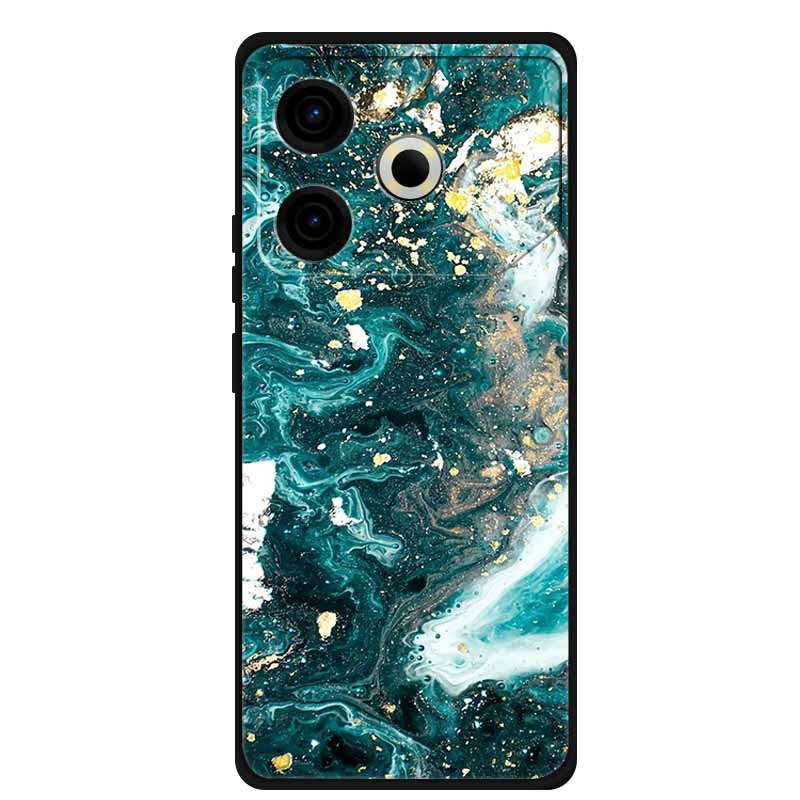Phone Case For Tecno Pova6 Neo TPU Back Coque for Pova 6 Neo Marble Colour Soft Cover Protective Funda Luxury Silicone Shell