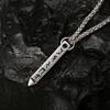 Stainless Steel Male Necklaces for Man Rune Pendant Necklace Man Vikings Accessories Collar Hombre Fathers Day Gifts
