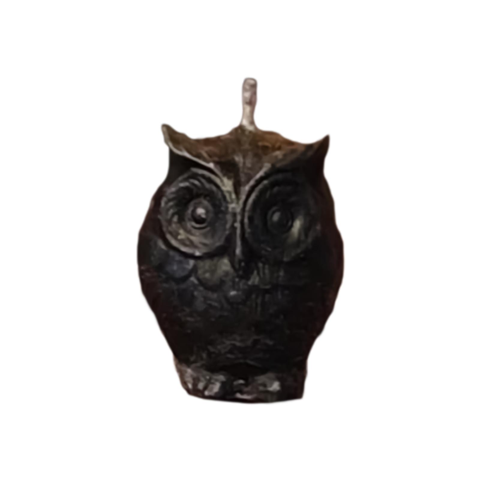 Owl Candle Hecate Jyotish Mystic Mall Decorative Soy Blend Wax Candle Pack-Of-1 чёрный