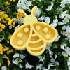 Eco Friendly Yard Accessories Insect Water Feeder, Bee Dish, Garden Pollinator Drinking Bowl, Safe Points or Ladybug Shape Cup for Bees Butterflies