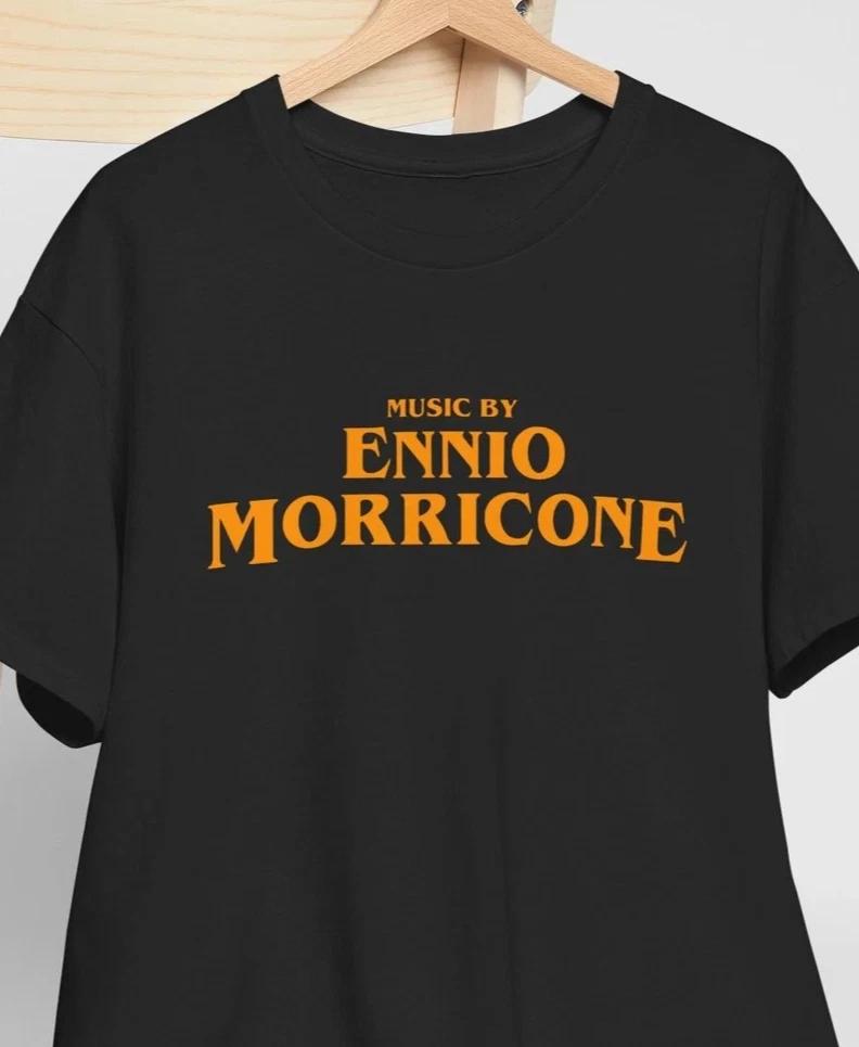 

Music by Ennio Morricone Italian Classic Movie Composer Sergio Leone Tee Shirt S