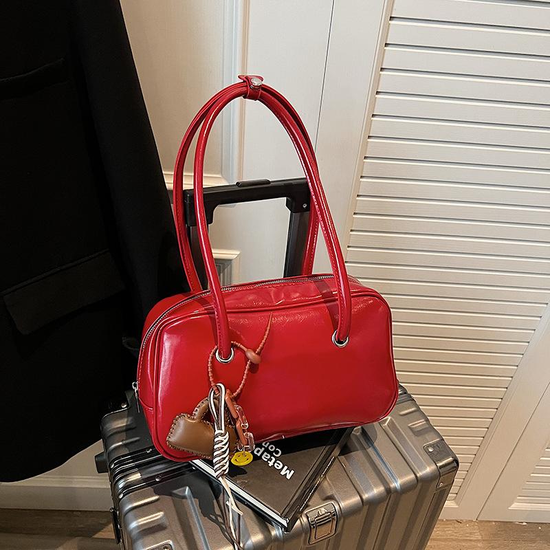 Retro Shoulder Bag High-Quality Bowling Bag Square Bag Compact For Special Occasis Daily Use Travel