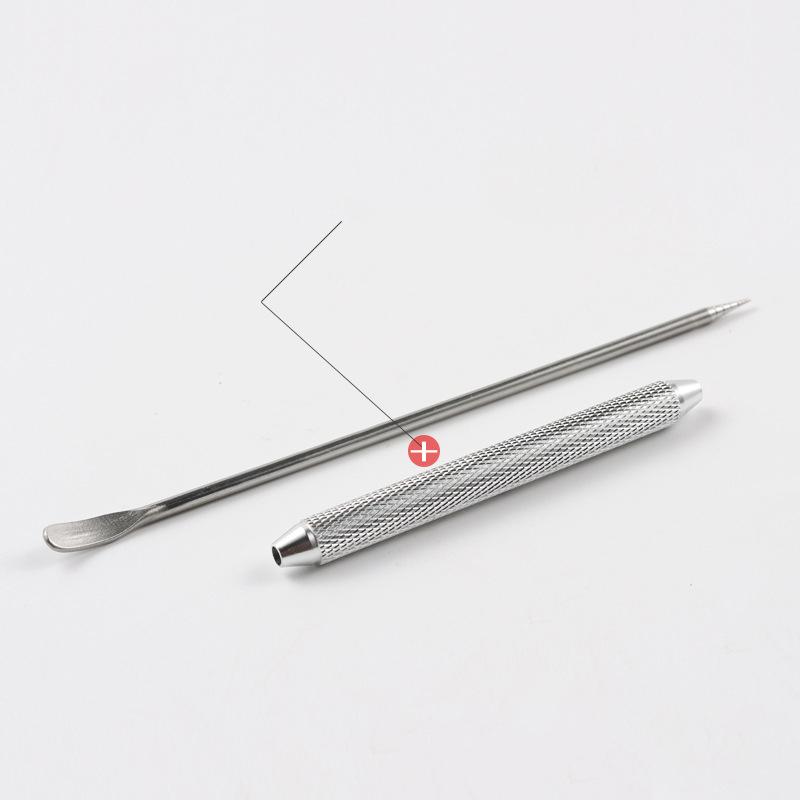 Kaffepenn i rustfritt stål med blomstermønster, gravert pinne, cappuccino, latte, kaffedekorativ kunstpenn, fancy kaféverktøy