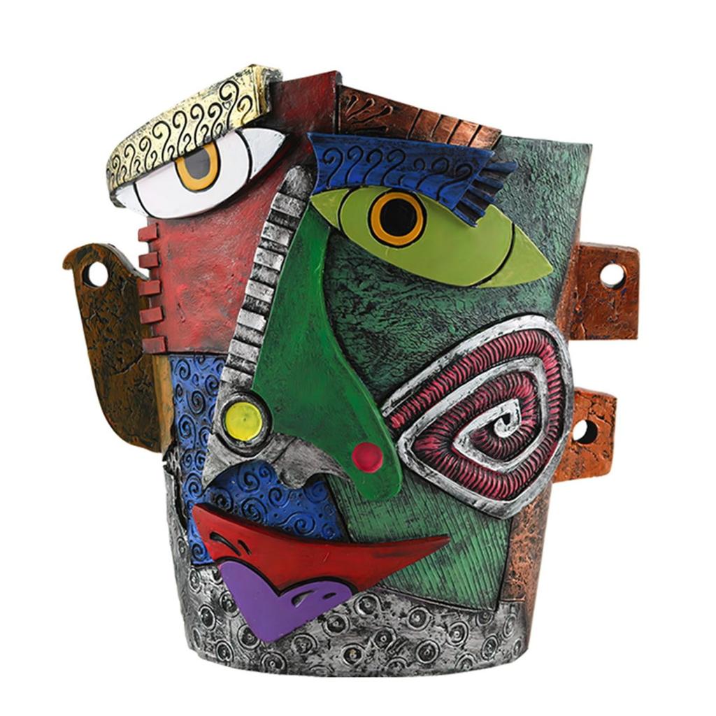 Fun Ornaments Abstract Human Face Flower Pot Fauvism Flower Arrangement Home Planting Flower Pot Ornaments