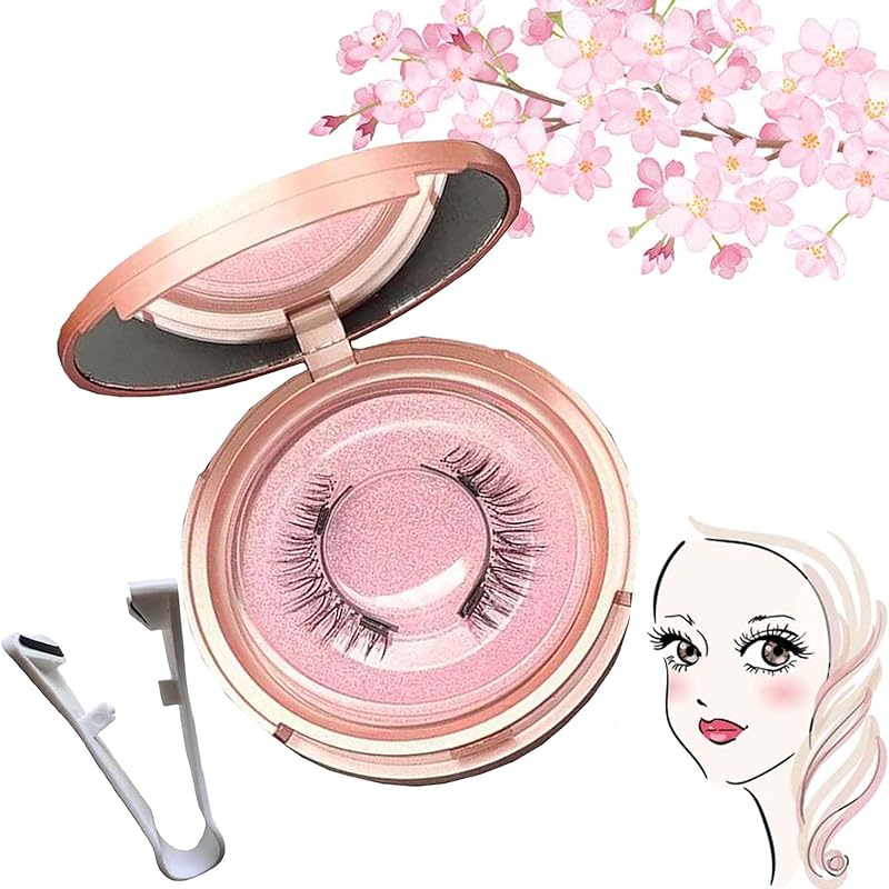 Ez Bella Magnetic Lashes, Magnetic Eyelashes with Applicator, Reusable Magnetic Eyelashes Natural Look, Light Weight and Waterproof Magnetic