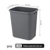 Thickened Square Plastic Wastebasket for Hotel Rooms, Bathrooms, and Restaurants