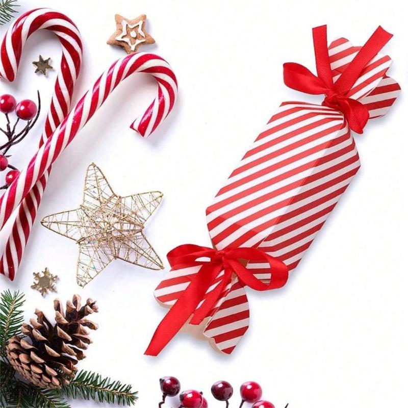 50Pieces Christmas Treat Boxes Cookie Candy Case Party Treat Boxes For Wedding Birthday Christmas Bridal Showers