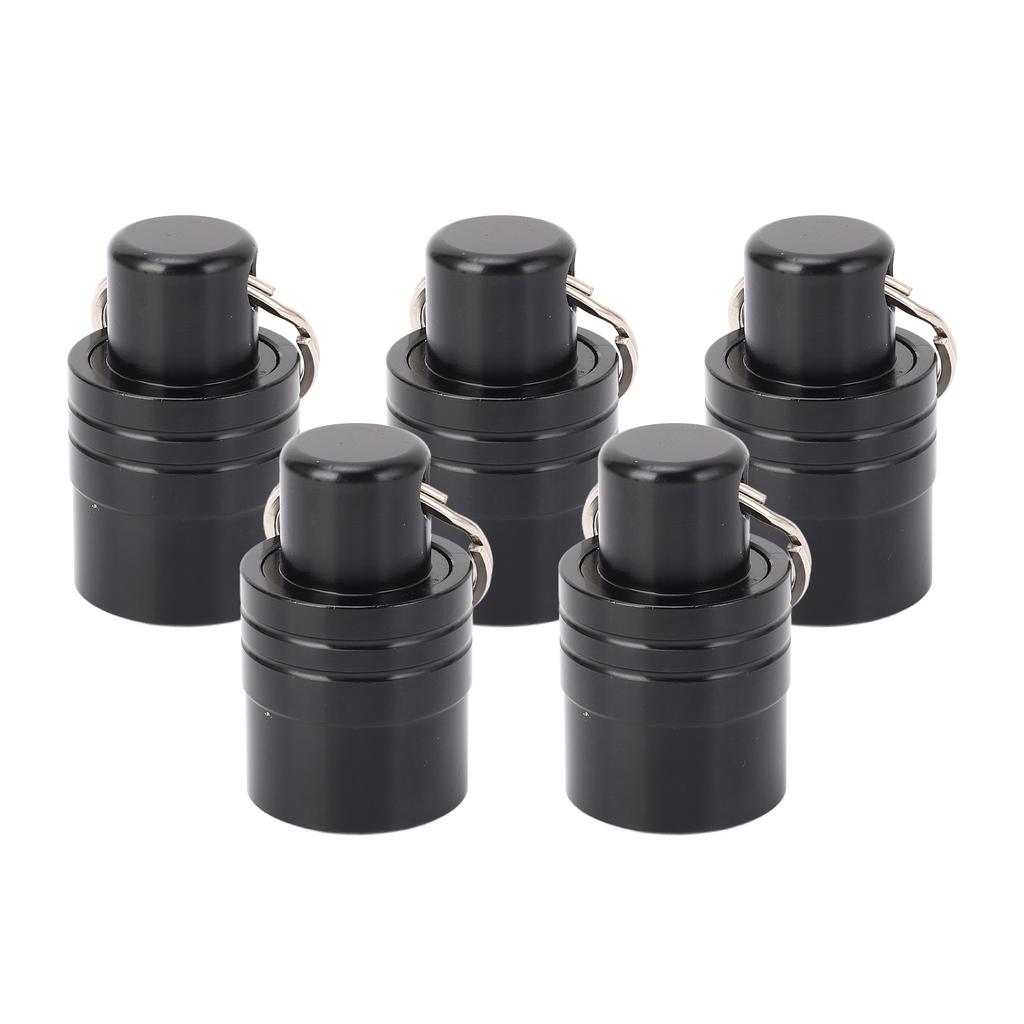 5PCS Drill Bit Holders with 1 Keychain Aluminum Alloy Portable Extension Bar Holder for Electric