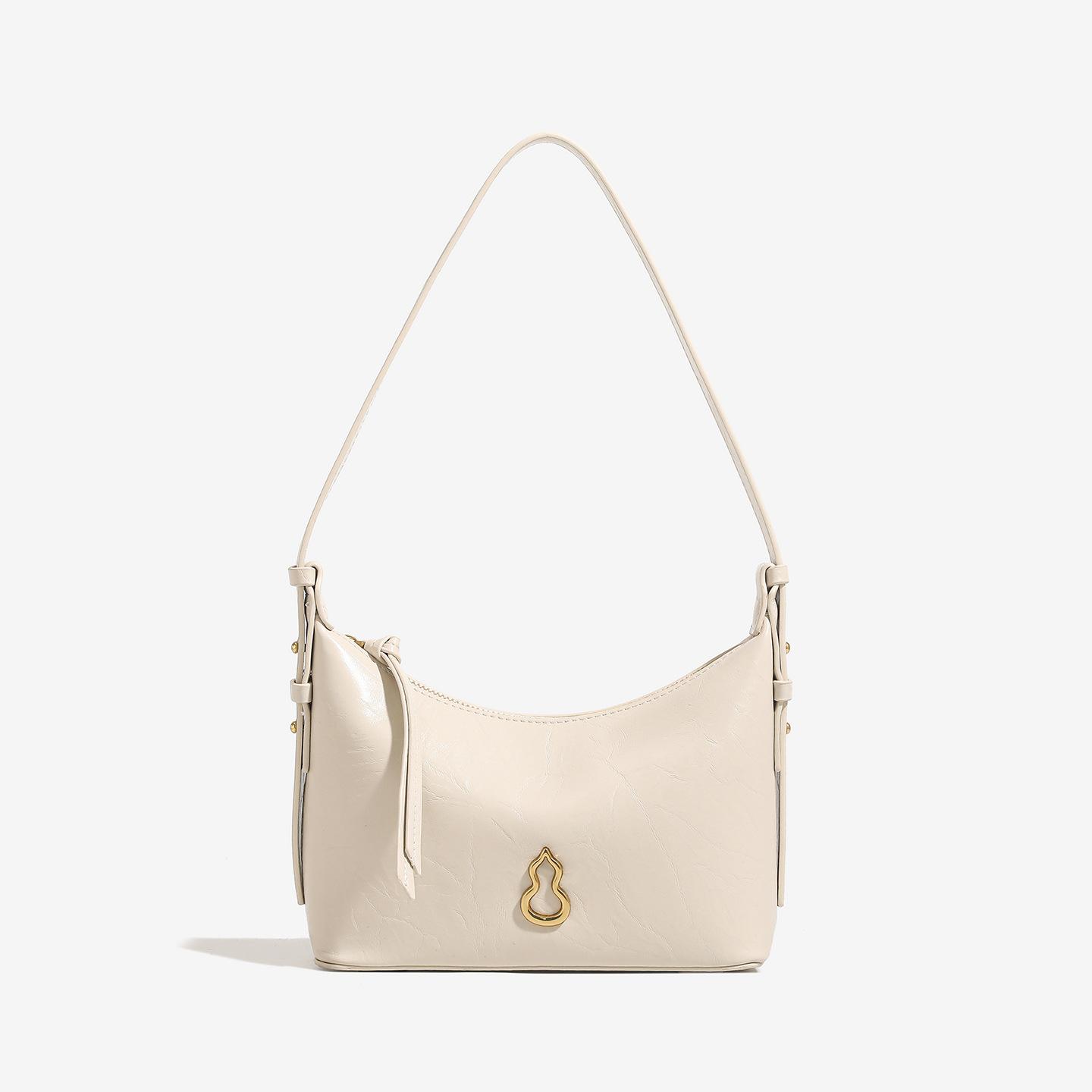 

Qixi Gift New Original Leather Texture Armpit Bag белый