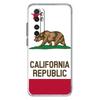 Phone Case For Xiaomi Mi Poco X7 X6 X5 NFC X3 Pro 17 15T 15 14T 14 13T 11 12 13 Lite Clear TPU Cover New California flag