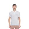 Fila Logo Print Lässiges Strick Kurzarm Poloshirt Herren Poloshirts Weiß F11M328109FWT