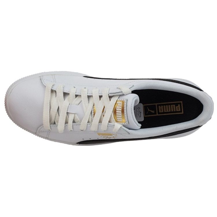 Мужские кроссовки Puma Clyde Core Foil White Black Gold 364670-01 38 — фото 3