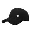 Love Heart Embroidered Baseball Cap With Sun Protection For Casual Outings