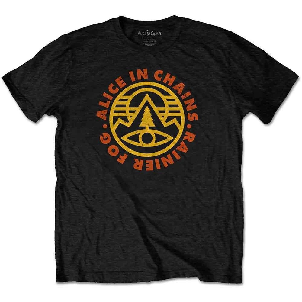 Alice In Chains  Pine Emblem  Black T shirt - NEW S