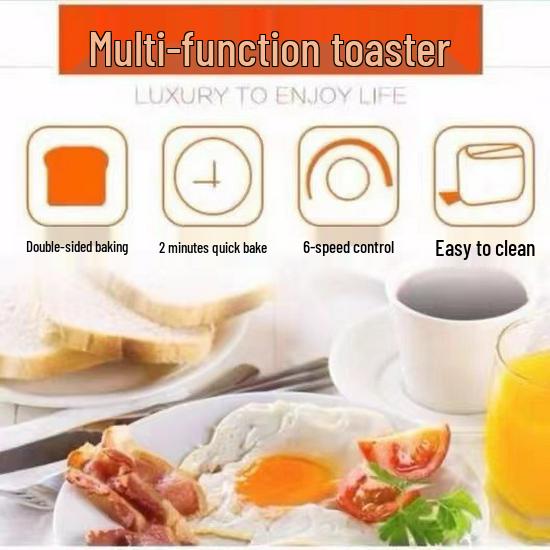 3D Heating Toaster & Sandwich Maker: Automatic Home Breakfast Machine