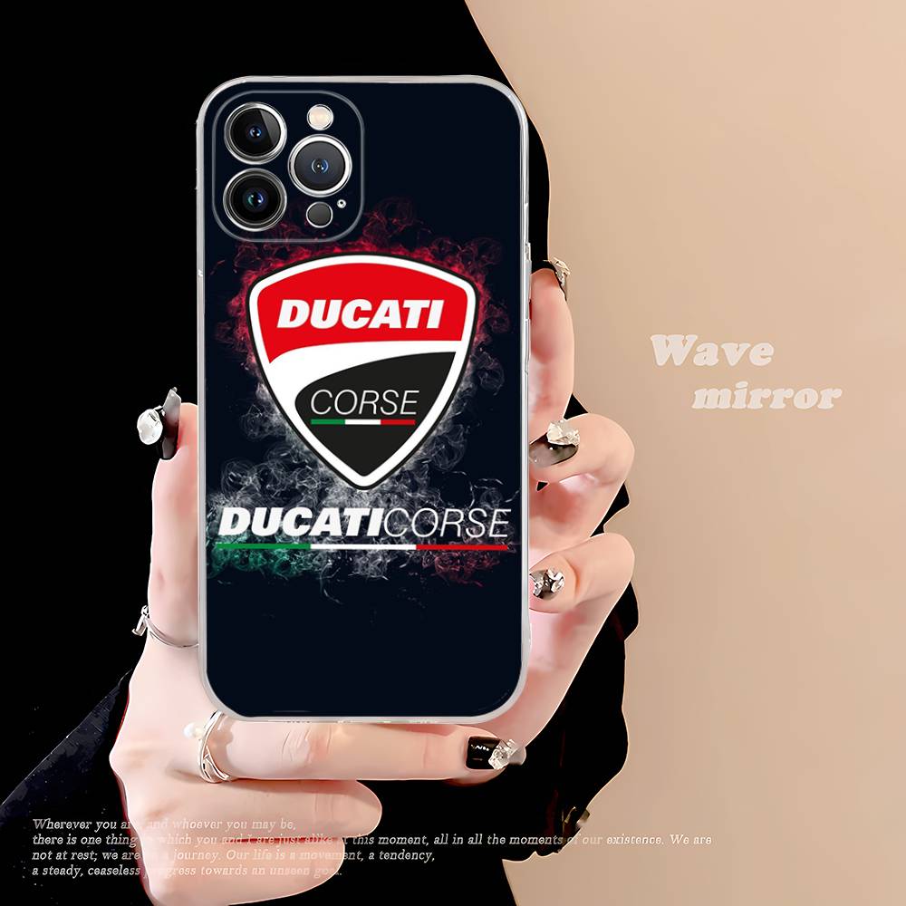

Motorcycle Racing D-Ducati Transparent Phone Case For IPhone 17 Air 16 Pro Max 15 14 13 12 11Plus Shockproof Cover iPhone 13