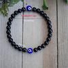 Demon Eye Beaded Bracelet Natural Stone Handmade Lucky Charm for Yoga Meditation  Spiritual Wellness