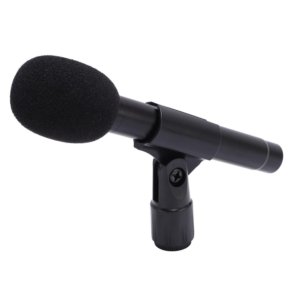 Small Diaphragm Condenser Microphone with Clip XLR Noise Reduction Instrument Microphone for Piano Guzheng Guitar