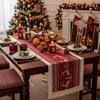 Rectangle Christmas Table Runner Red Elks Tablecloth Durable Table Cover  Coffee Table