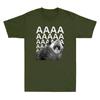 Screaming Possum Aaaa Cute Funny Opossum Dank Meme Vintage Unisexs Cotton TShirt