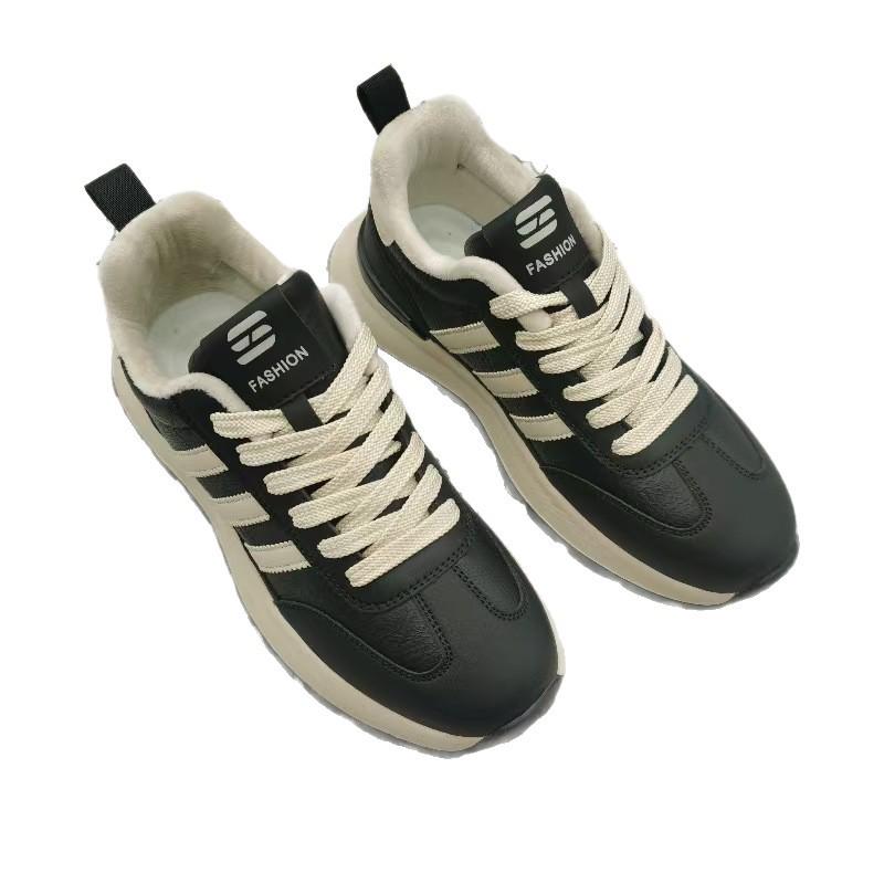 Men's 2025 Casual Leather Shoes, Winter Fleece Lined, Thickened Warm Genuine Leather Sport Shoes