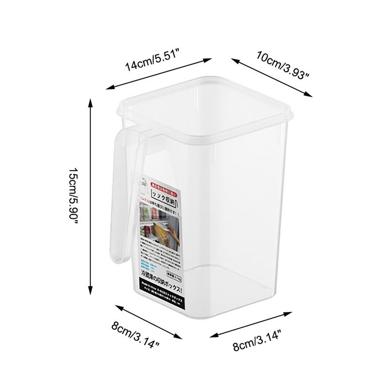 1pc Refrigerator Food Fresh Storage Box Handle Fridge Side Door Box Fruit Vegetable Food Case Container Kitchen Organizer Boxs