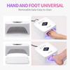120W UV LED Nail Lamp Professional 30 LEDs Nail Dryer with 3 Timer Settings Rechargeable Manicure Lamp for Curing All Nails Gel