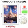 DIY Diamond Art Pearl Painting Kit for Adults, Castle Special Shaped Pearl Art Painting Wall for Home Office Decor Handmade Gift