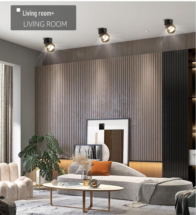 LED Folding Downlight: Surface-Mounted COB Spotlight for Hotel Walls and Ceilings