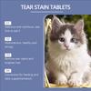 YEGBONG Tränenfleckenentfernungstabletten für Katzen Haustierergänzung Tränenfleckenentfernungstabletten für Katzen Befeuchten beide Augen
