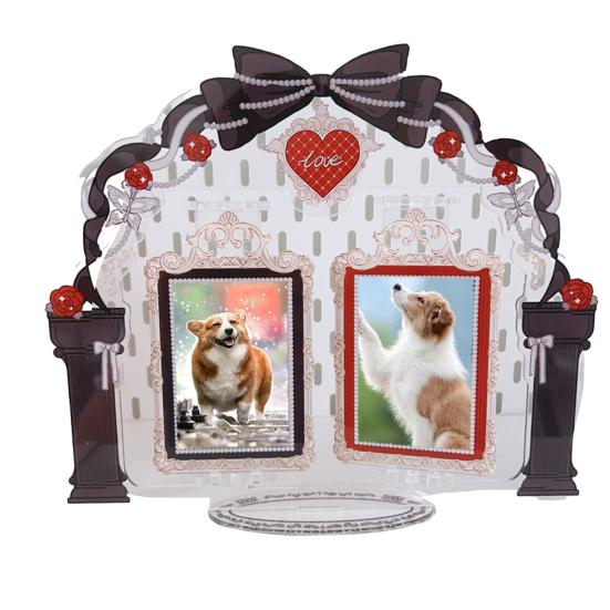 Acrylic Standing Photo Frame Stylish Desktop Decor Sturdy Dustproof Waterproof for Your Favorite Photos