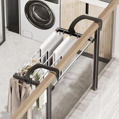 Foldable Drying Rack Clothes Drying Hanger Steel with Sock Clips Shoes Towels Drying Rack Household Hanging Airer for Balcony