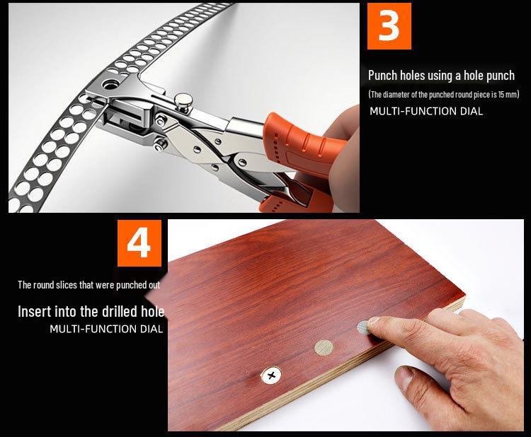 8mm Labor-saving PVC Edge Banding Hole Punch Tool for Woodworking