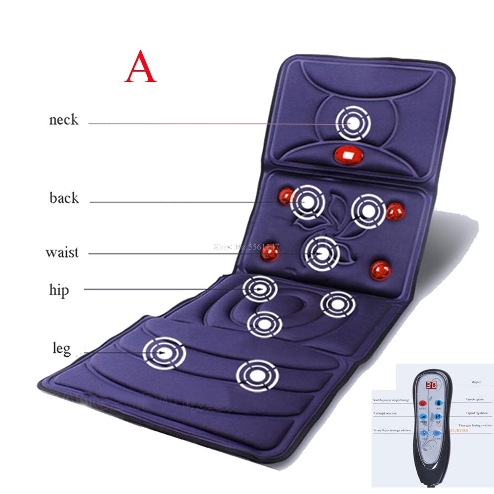 12V Massage mattress cervical massage device neck massage cushion for home full-body massage Quick shipment