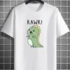 Cute Rawr Dinosaur Black T Shirt Unisex Unisex Graphic Short Sleeve Casual Cotton Tee Top Fun Animal Print Fashion