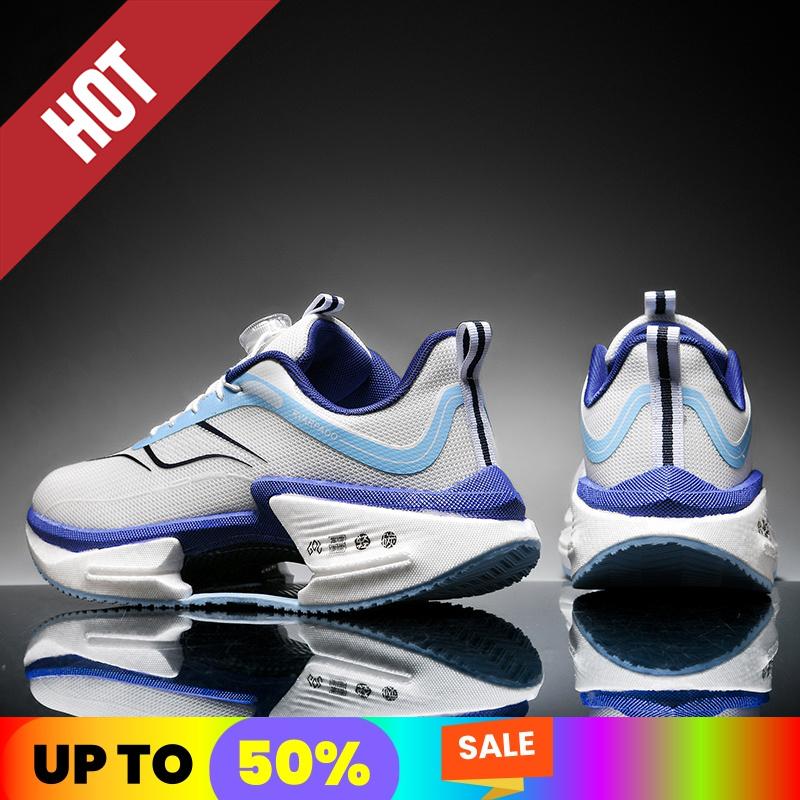 Running Sneakers Men Lightweight Breathable Wear-Resistant AirCushion Jogging Shoes Comfy Marathon Athletic Sports Shoes for Man