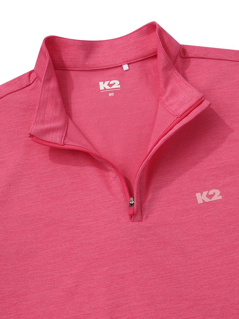K2 Boost_Dry Long Sleeve Zip-Up W_Candy Pink