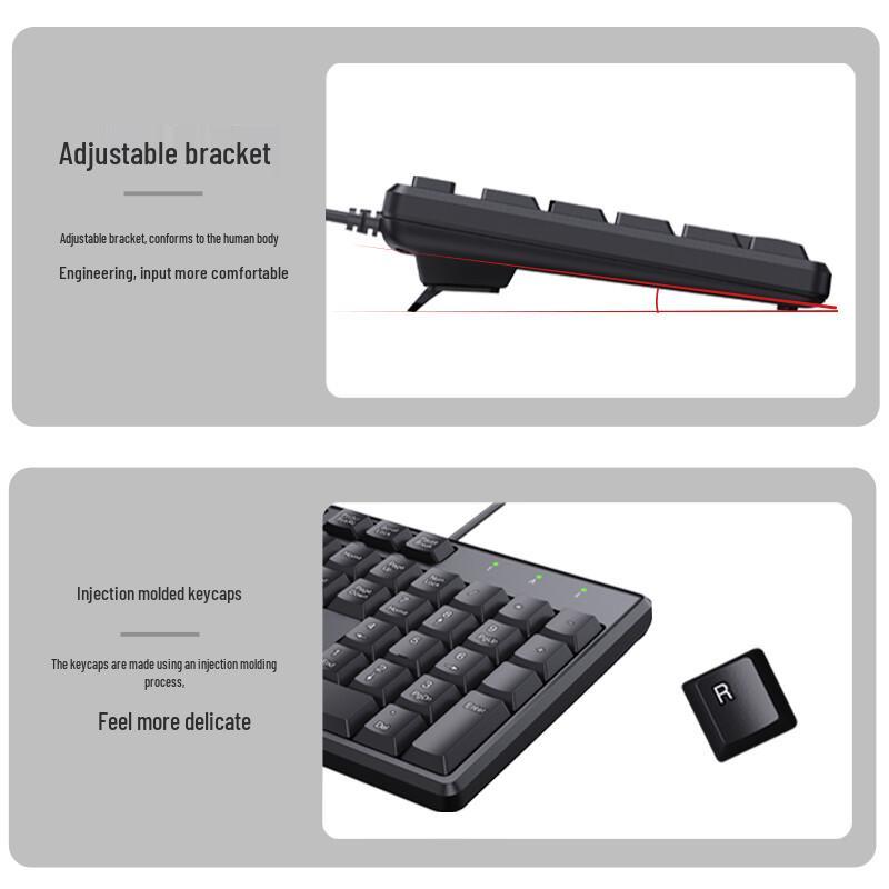 Lenovo MK11 Wired Keyboard and Mouse Combo